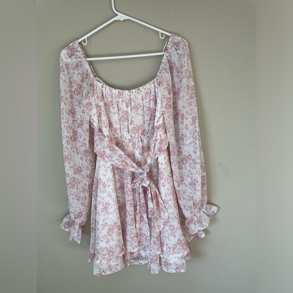Coquette ThirtyThirty Floral Dress in Soft Pink NWT size MEDIUM - Picture 5 of 6